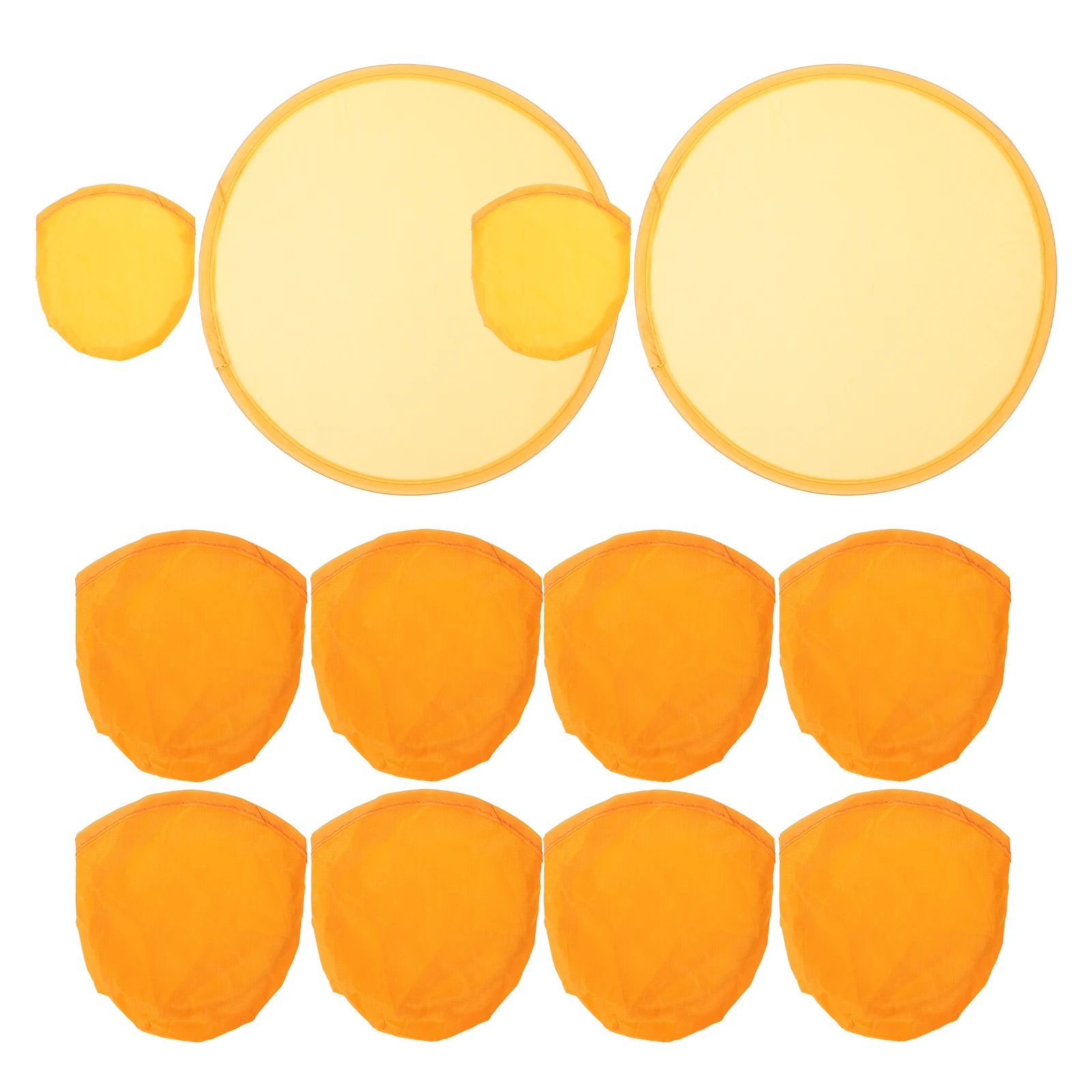 

24pcs Foldable Flying Disc Round Fan Toy Summer Party Favors Kids Outdoor Toys Color Perfect Gift