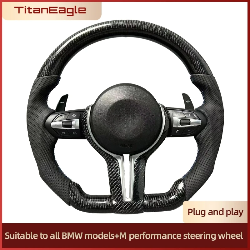 For BMW All Series Carbon Fiber Steering Wheel E92 E93 F30 F31 F34 F35 F10 F25 M Performance Sport Steering Wheel Accessories