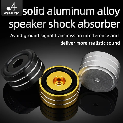 Imagen 2 del producto Super Premium 4 Uds altavoz de alta fidelidad picos soporte pies almohadilla aleación de aluminio para altavoz DAC almohadilla de pie absorbente de golpes