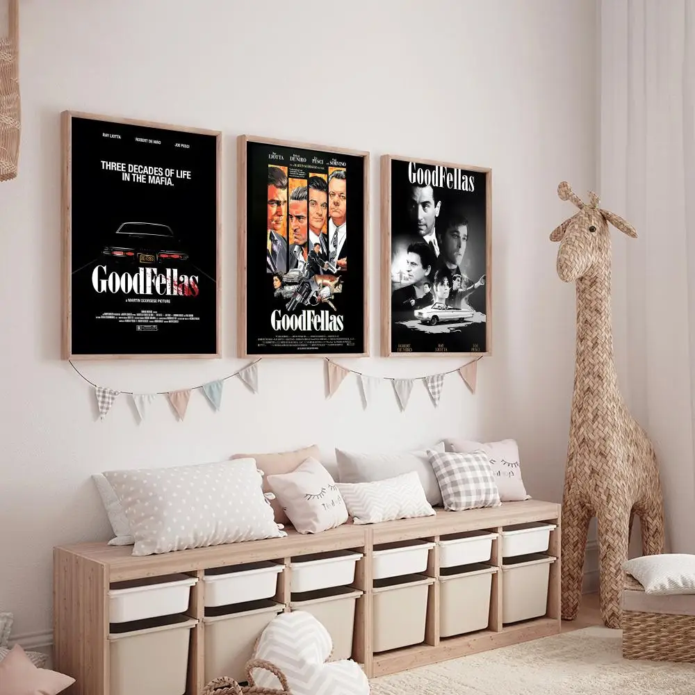 G-Goodfellas العصابات الكلاسيكية فيلم اللوحة الخط HD قماش المشارك غرفة المعيشة غرفة نوم بار الديكور الجمالي