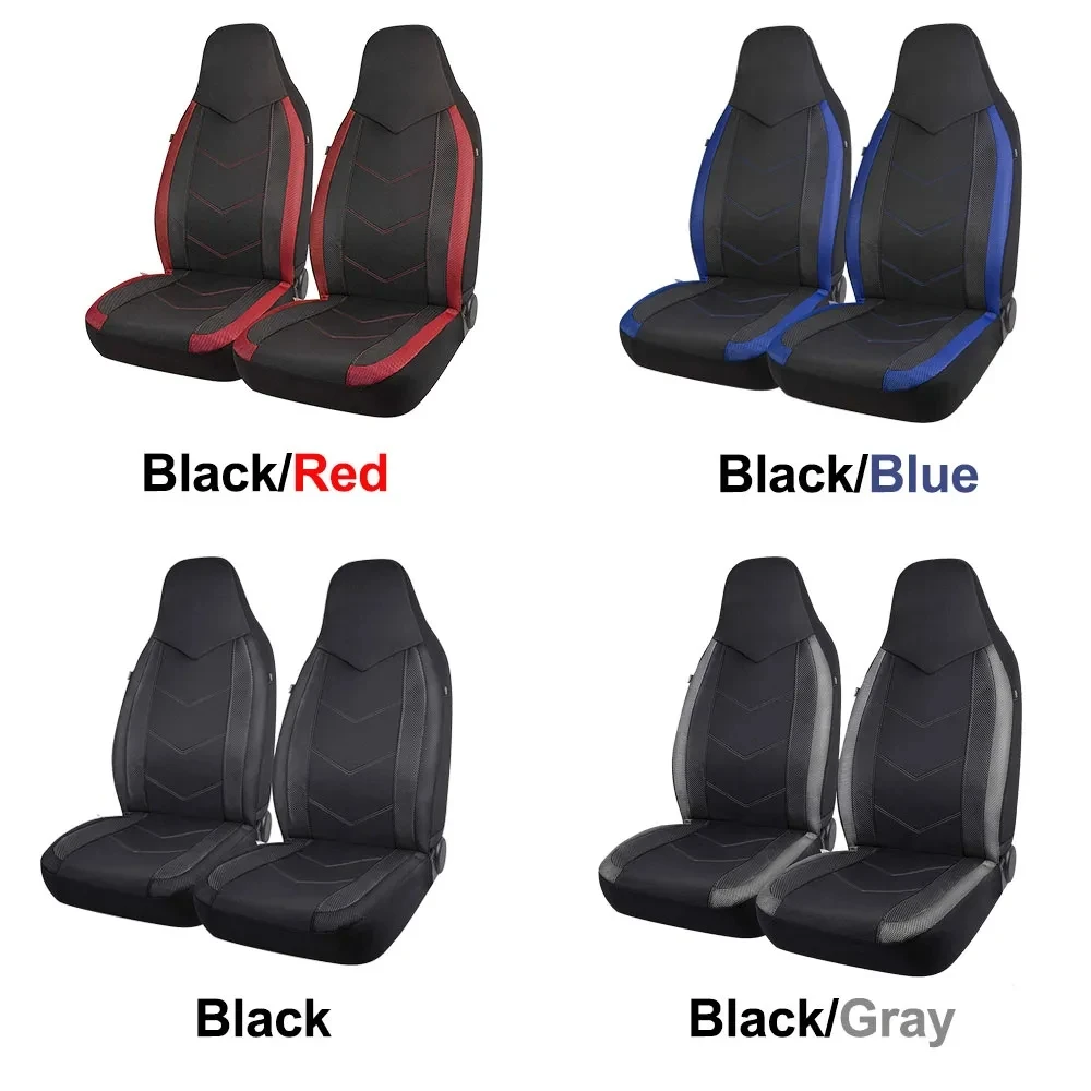 High Back Air Mesh Fabric Car Seat Covers Sporty Design Airbag Compatible Fit For Most Car Suv Truck Van Seat Cushion