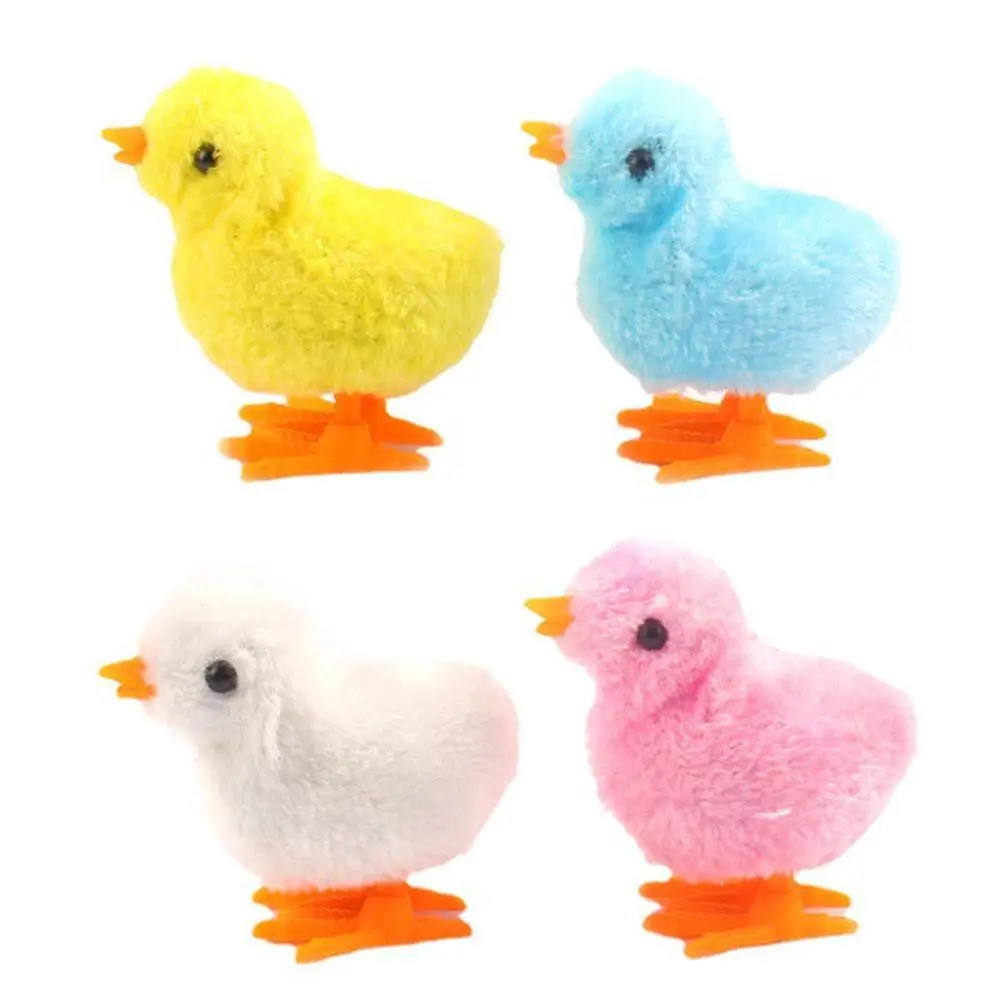 

1pcs Plush Wind Up Chick Cute Animals Toy Kids Boy Girl Stuffed Animals Chick Clockwork Walking Toys Children Fun Gifts