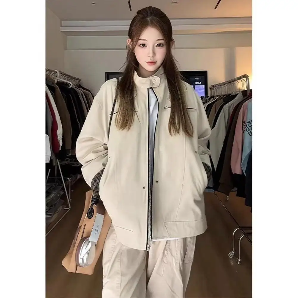 

Loose Fit Men's Jaet 2024 Spring Autumn Street Sle Hong Kong Faion High Street Trend Harajuku Korean Version Outerwear