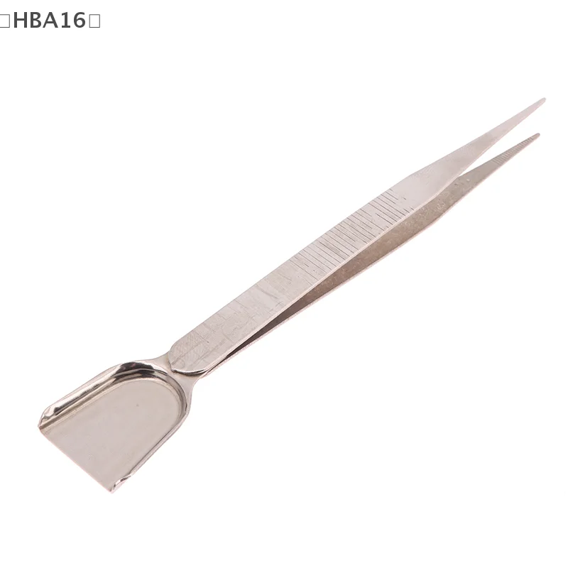 Stainless Steel Nail Tweezers Jewelry Scoop Shovel Sticker Rhinestones Bead Picker Manicure Tools Double Headed Jewelry Tool