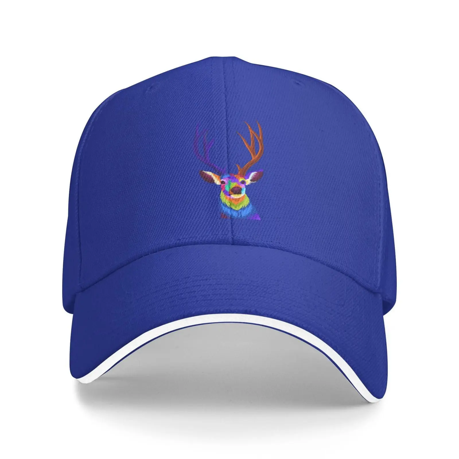 Colourful Deer Baseball Cap Women Men Hats Adjustable Trucker Driver Sun Hat Dad Baseball Caps