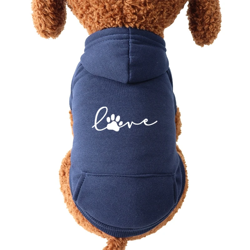 Pet Dog Clothes Small Medium-sized Dog Schnauzer Pure Cotton Hooded Sweatshirt Luxury Designer Clothes Wholesale Supplier