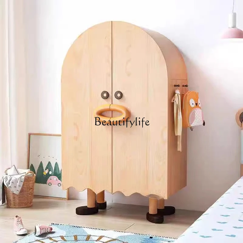 

Nordic style wardrobe household bedroom small apartment storage simple girl low cabinet creativity