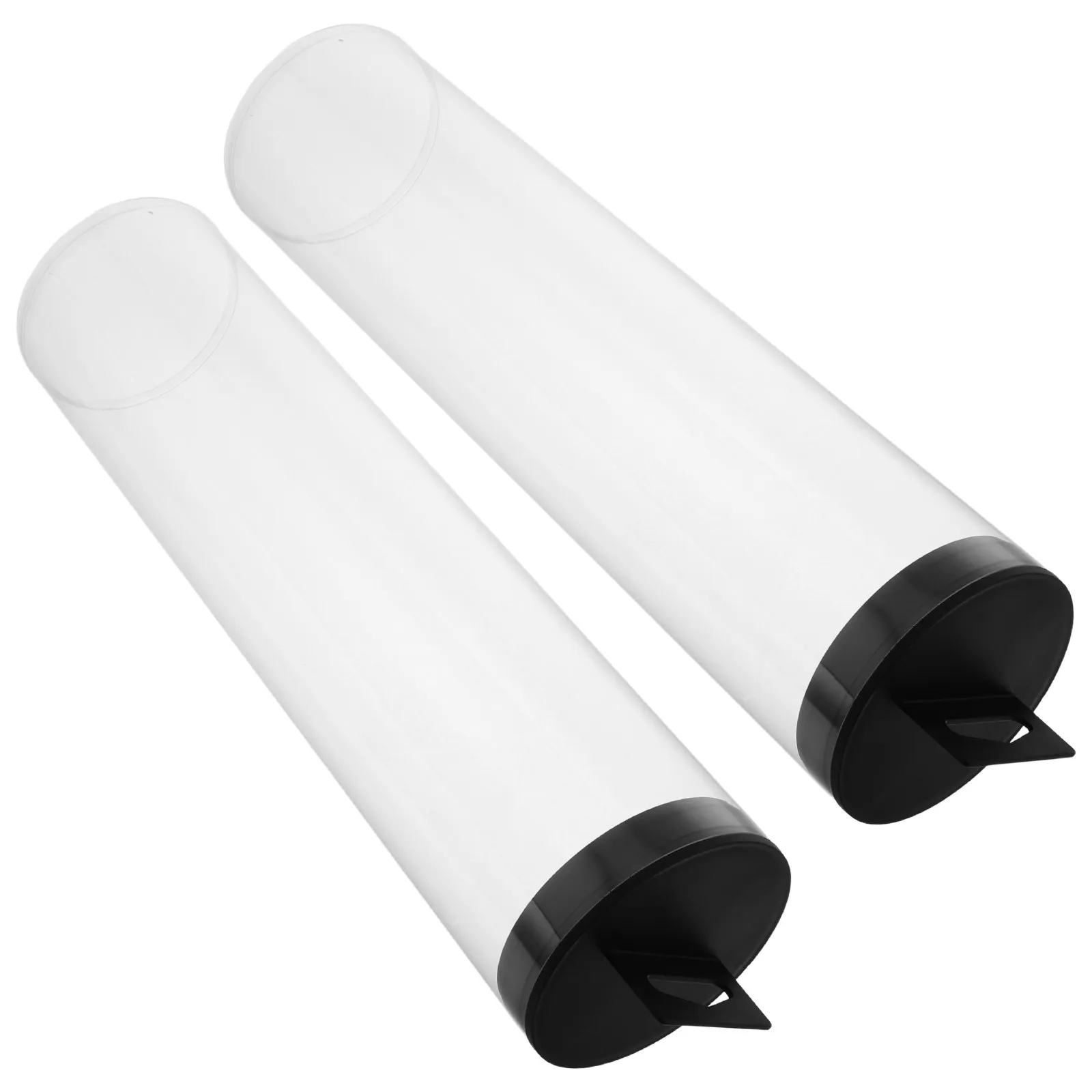 

2Pcs Pickleball Ball Organizer Clear Plastic Cylinder Storage Tube for Tennis Baseball Sports Ball Holder Display Transport Case