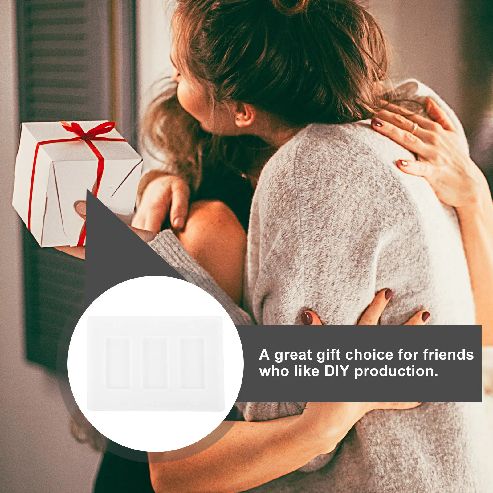 

6pcs Socket Button Mold For Diy Silicone Craft Making Crystal Epoxy Resin Casting Drop Cover Panel Decoration Tool