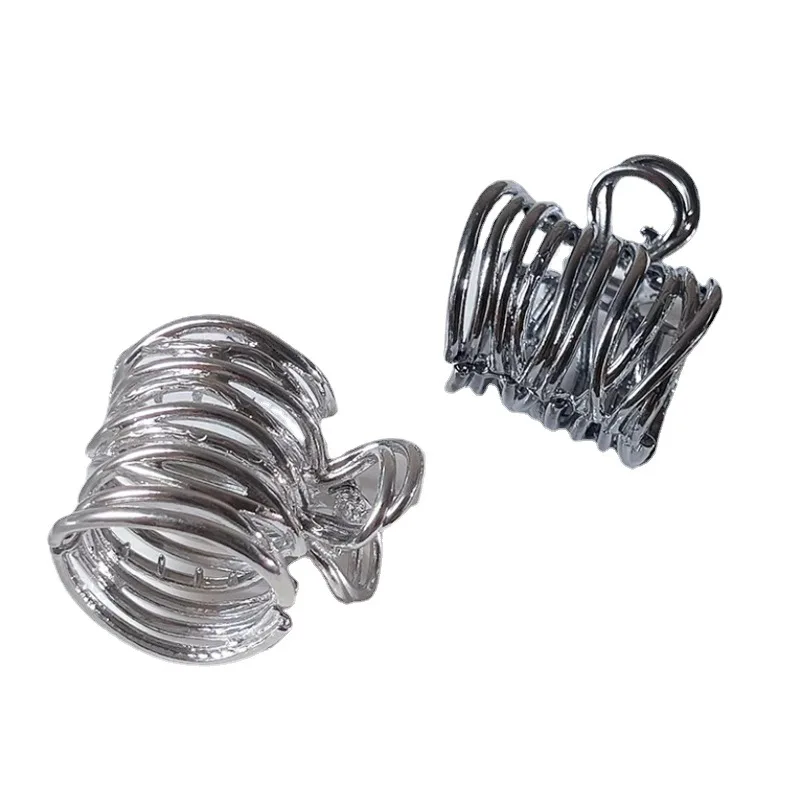 Holle metalen vaste artefact haarclip Temperamentclip Coole stijl High-end gevoel Hoge paardenstaartgreepclip voor dames - afbeelding 2