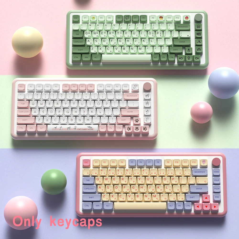 

XDA Profile PBT keycaps Spanish/Korean/French/German/Portuguese/Russian/Japanese keycap For Cherry MX Mechanical Keyboard