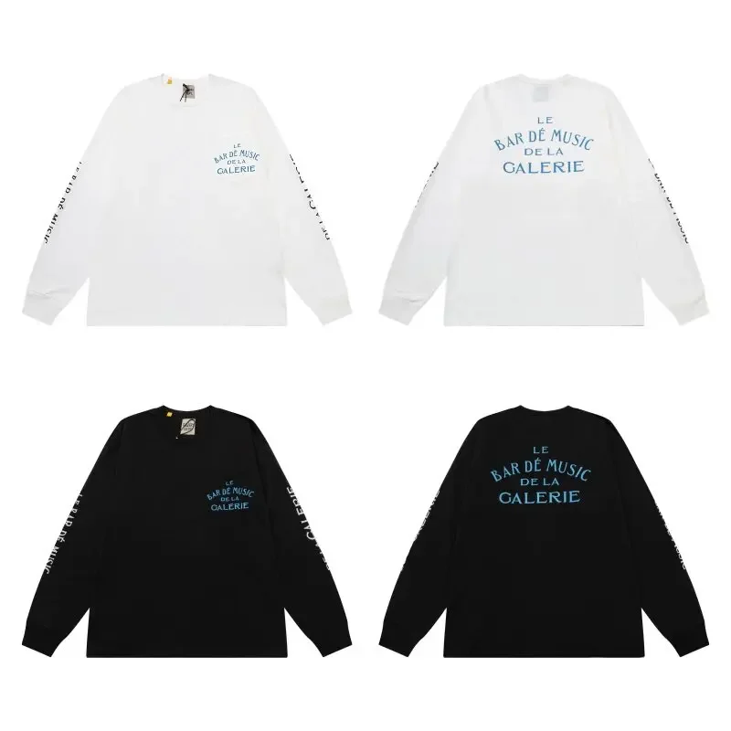 GALLERY DEPT Pocket print cotton backing loose long-sleeved T-shirt