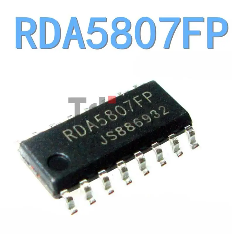 5pcs/lot RDA5807FP RDA5807 5807FP SOP-16 FM FM stereo radio chip radio ic patch SOP16