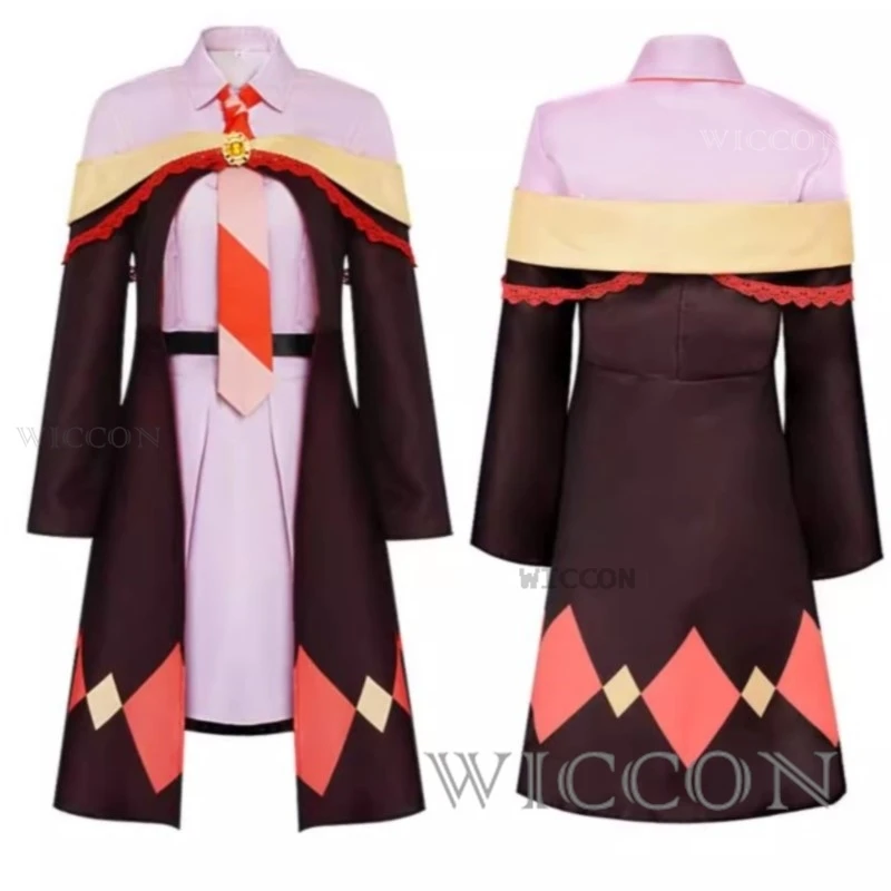 Anime Subarashii Sekai Cosplay Megumin Cosplay Wizard Costume Wig Hat Halloween Party Carnival Outfit Women Cosplay Outfit