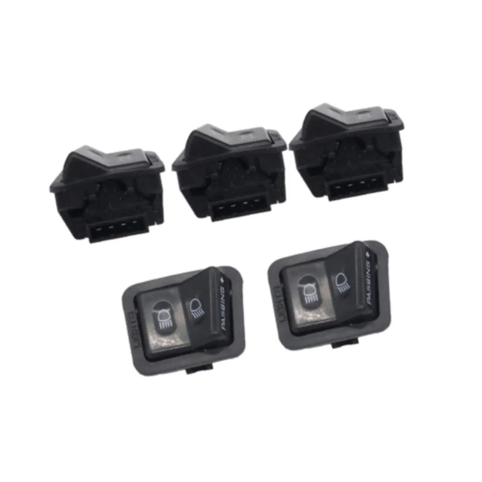 Plastic PP Light Switch Dashboard Mounted for Motorcycle Scooter E Bike Universal Control 49cc 50cc