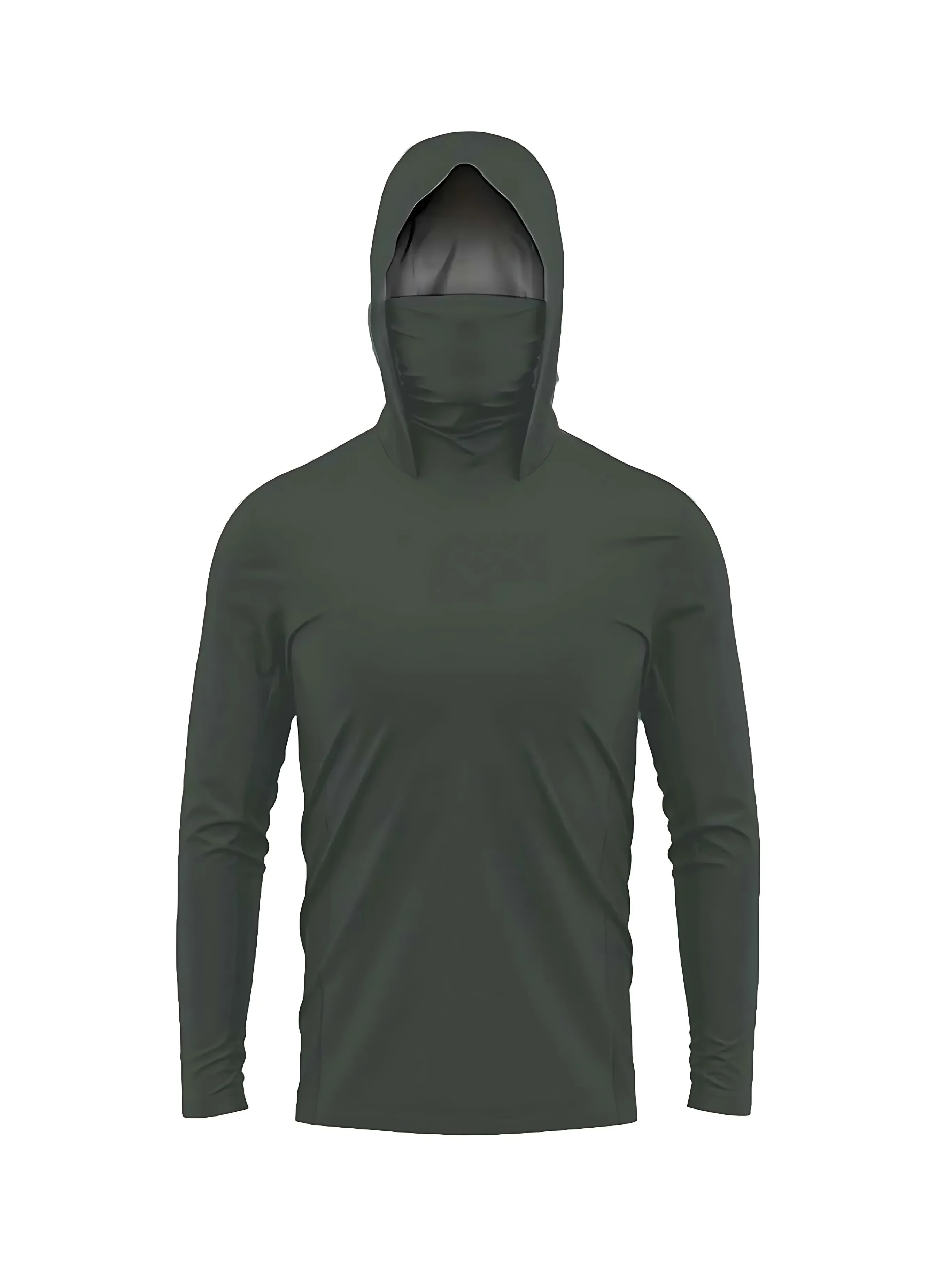 2026 Neues Modell UV-beständiges Angelhemd mit langen Ärmeln und Kapuzenkragen - UV-beständige Angelbekleidung mit Maske – Detail 8
