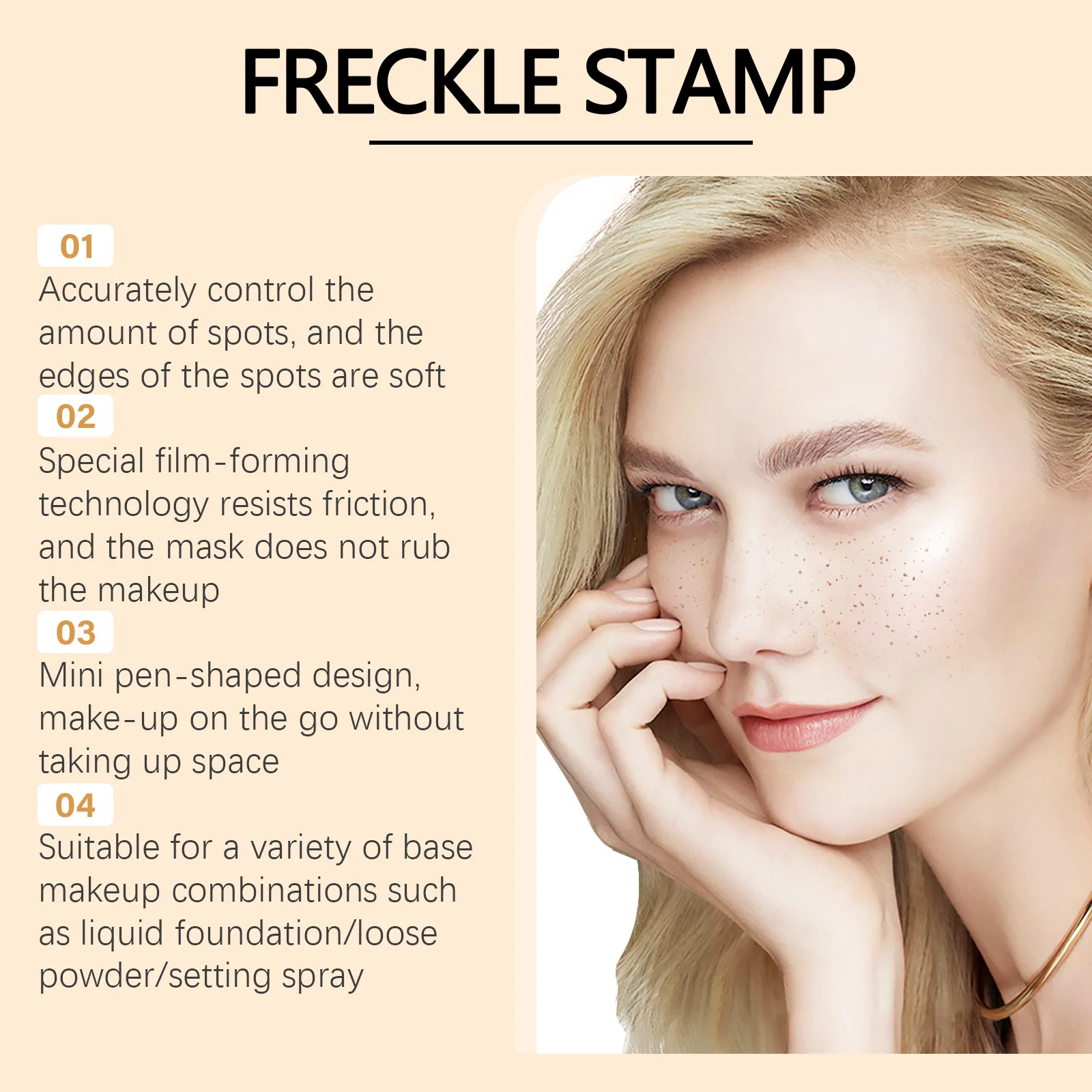 フェイスフェイクそばかすペン防水リアルなコンシーラードットスポットペンナチュラルソフトブラウンそばかす鉛筆メイクアップツール化粧品