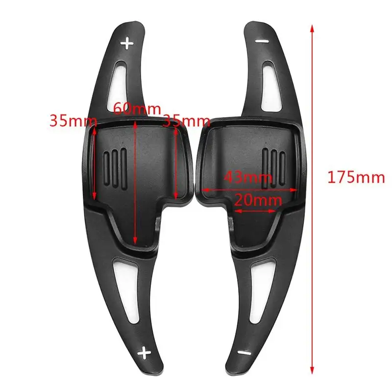 Pair Car Auto Steering Wheel Shift Paddle Extender Stickers Aluminum for 2015-up Ford Focus Kuga, 2019+Ecosport, 2020+ Escape