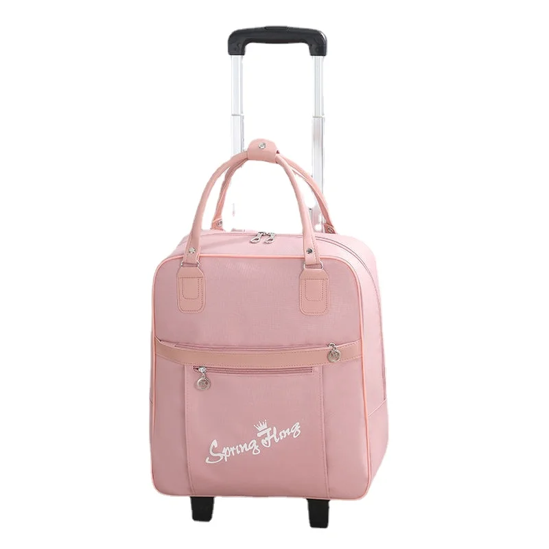 

Large Capacity Travel Bag Stylish Trolley Bag Silent Spinner Wheel Waterproof Oxford Cloth Can Be Boarded