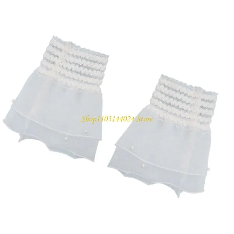 

N5KE Delicate Lace Wrist Sleeve Sensitive Skin Friendly Wristband Suitable for Commuting Parties and Special Event