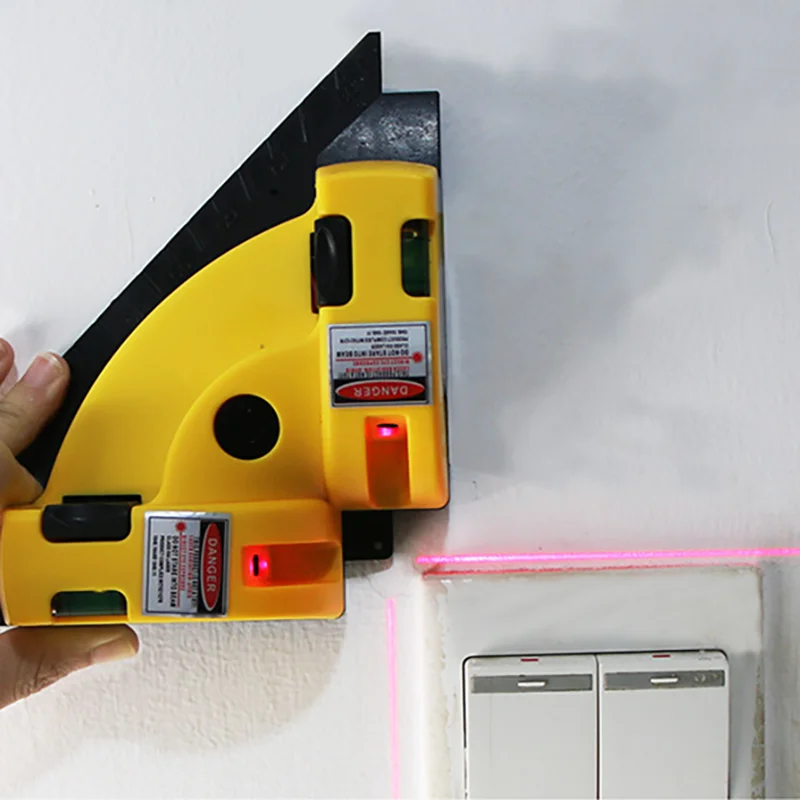 

Household Right Angle Laser Level Alignment Laser Rangefinder Multifunctional Measurement Tool Level Laser 90 Degrees Instrument
