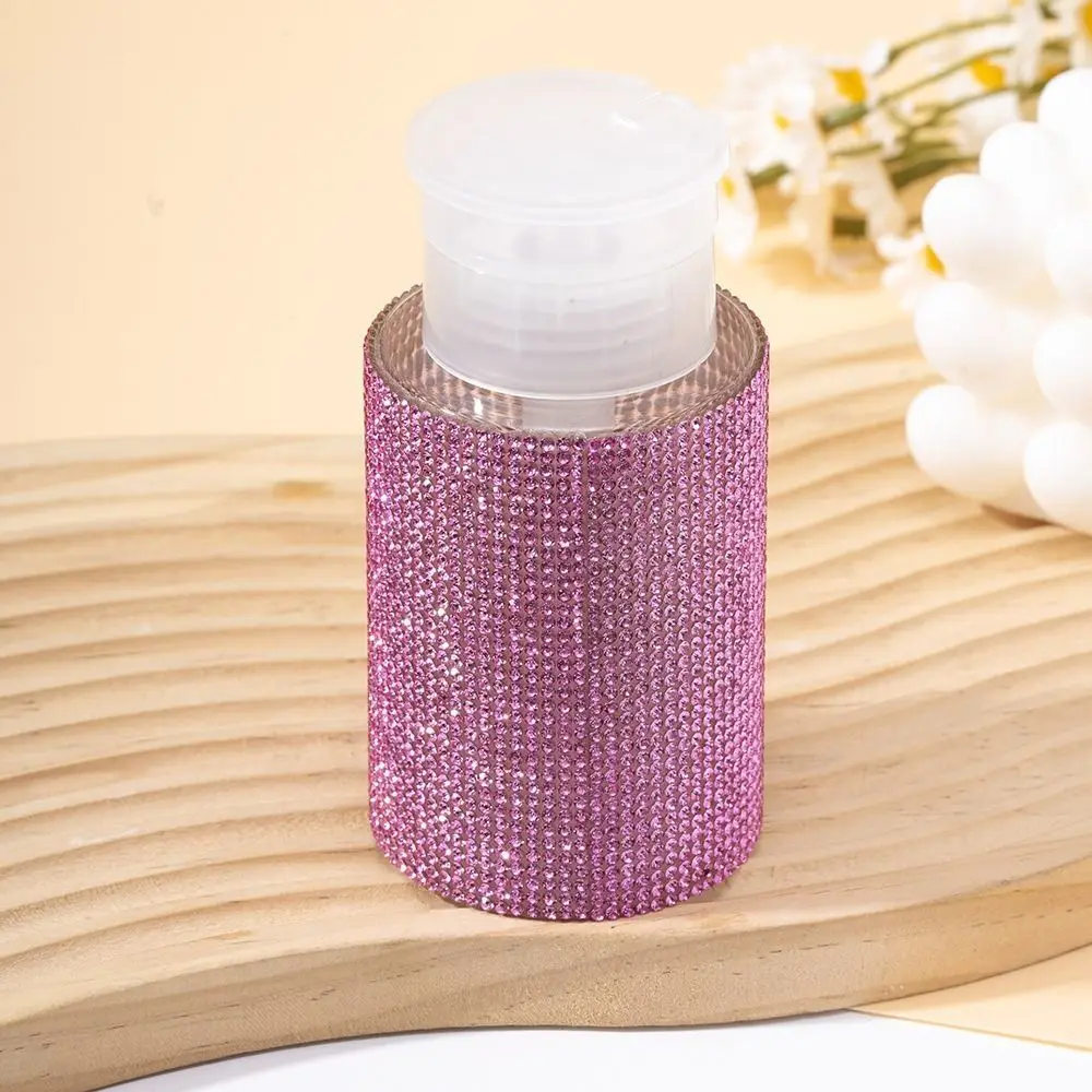 Funkelnde, nachfüllbare Flaschen mit Strass-Nageln, kreativer, luxuriöser, nachfüllbarer Flüssigkeitsspender, leer, 200 ml