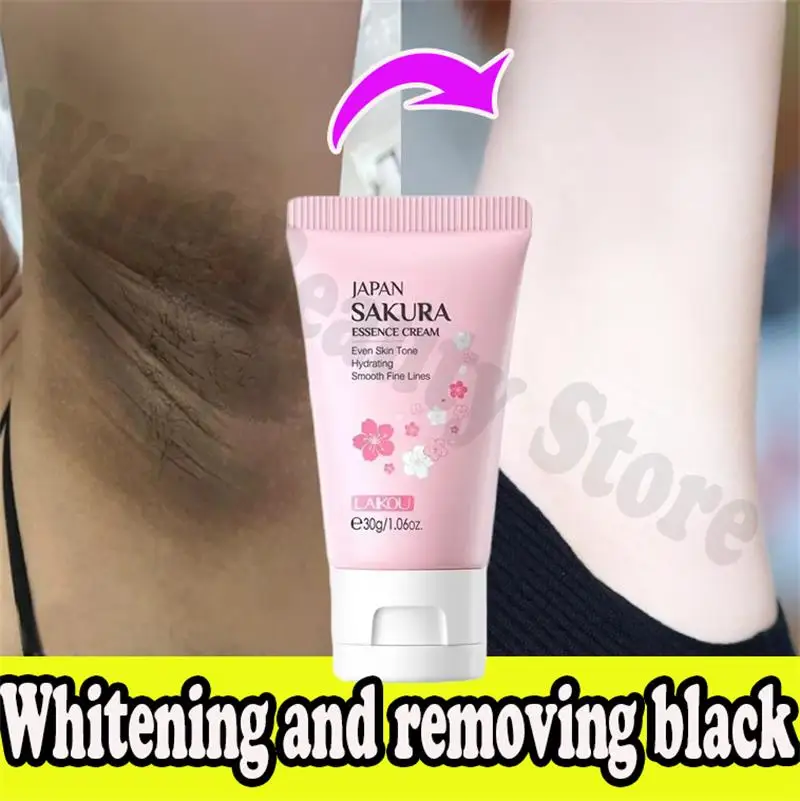 Inner Thigh Brighten Cream Bleaching Armpits Elbows Knees Moisturizing Body Lotion Cream Brighten Lightening Melanin Skin Cream