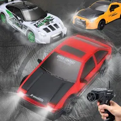 1/24 samochód do driftu RC z 2.4G radiowym pilotem samochody sportowe dla dzieci wyścigowych z dużą prędkością jazdy samochodem chłopcy dziewczyny zabawki prezenty