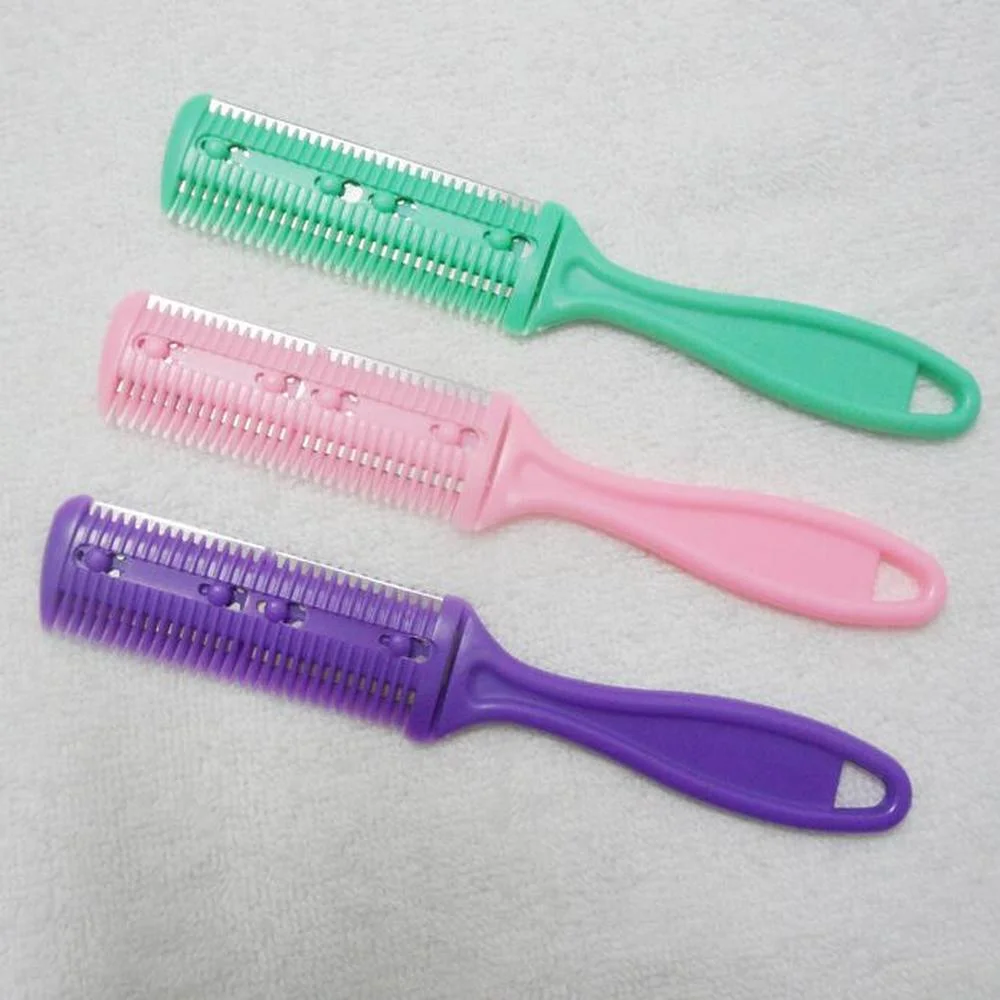 

Hair Cut Comb Barber Hair Brushes with Razor Blades Hair Trimmer Barber Hair Salon Kids Brushes Children Combs Baby Hair Care