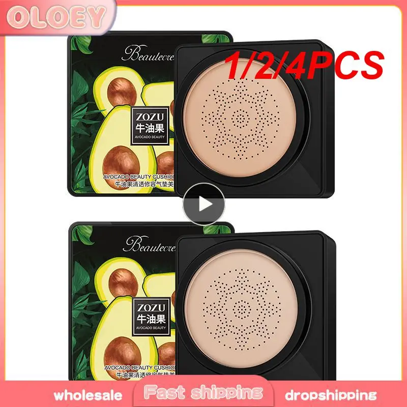 

1/2/4PCS Mushroom Head Air Cushion C C Cream Natural Moisturizing Foundation Concealer Whitening Oil-control Makeup BB Cream