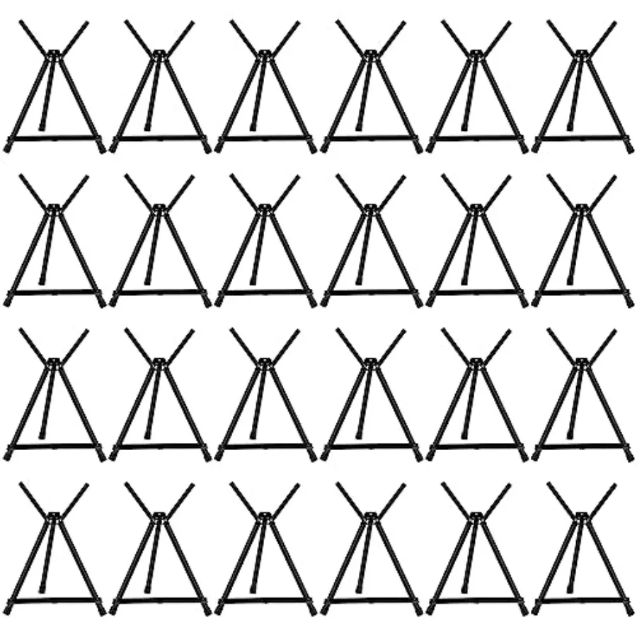 

Набор из 24 алюминиевых настольных мольбертов-треногов с регулировкой от 15 до 21 дюймов, портативные, с выдвижными кронштейнами и резиновыми ножками