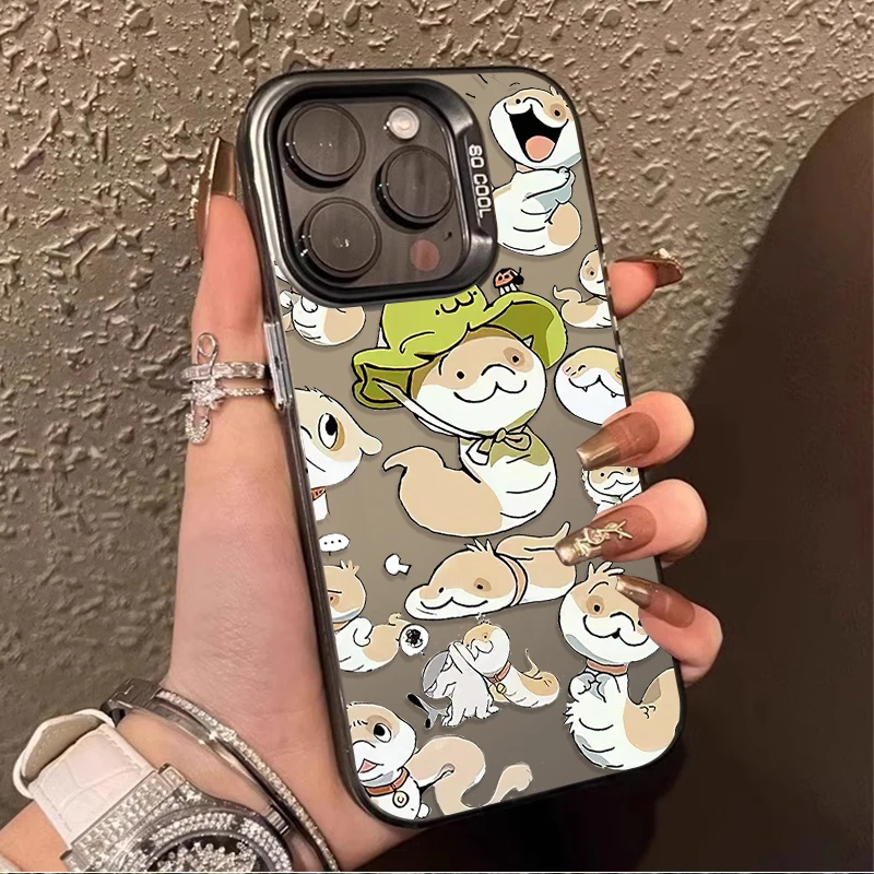 Lovely Snake Dog Matte Case for Xiaomi Redmi Note 13 12 11 Pro Plus 4G 5G 12S 11S 10S 10 9 9S 8 12C 13C A3 Shockproof Back Cover