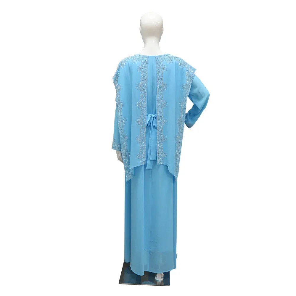 

Eid Muslim Abayas for Women Ramadan Diamond Dubai Abaya Evening Party Dress Islam Clothing Morocco Caftan Turkey Kaftan Jalabiya