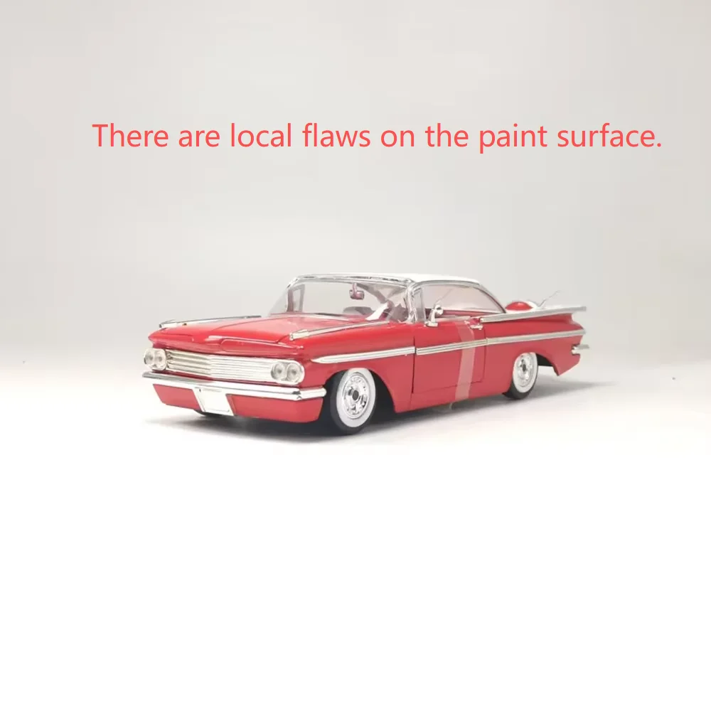 Static Die Casting 1:24 Scale Simulation Chevy Impala Alloy Coupe Collection Memorial Car Model