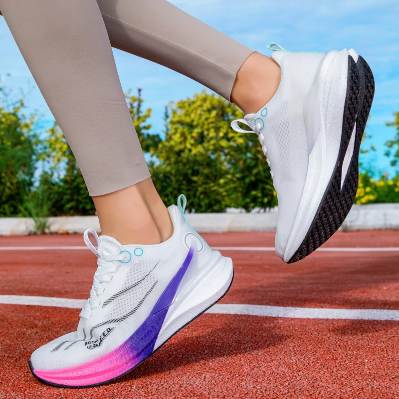 Professionelle Marathon-Laufschuhe für Herren mit Carbonplatte, Leichte, Atmungsaktive, Komfortable Damen-Sportschuhe mit Stabiler Unterstützung für Sprint – Detail 3