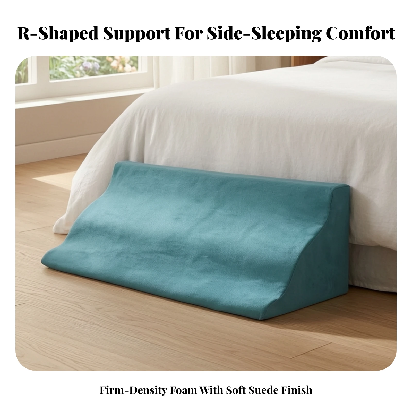 Positioning Support Cushion Ergonomic R-Shaped Wedge Pillow Wedge Pillow with Washable Cover Multi-Functional