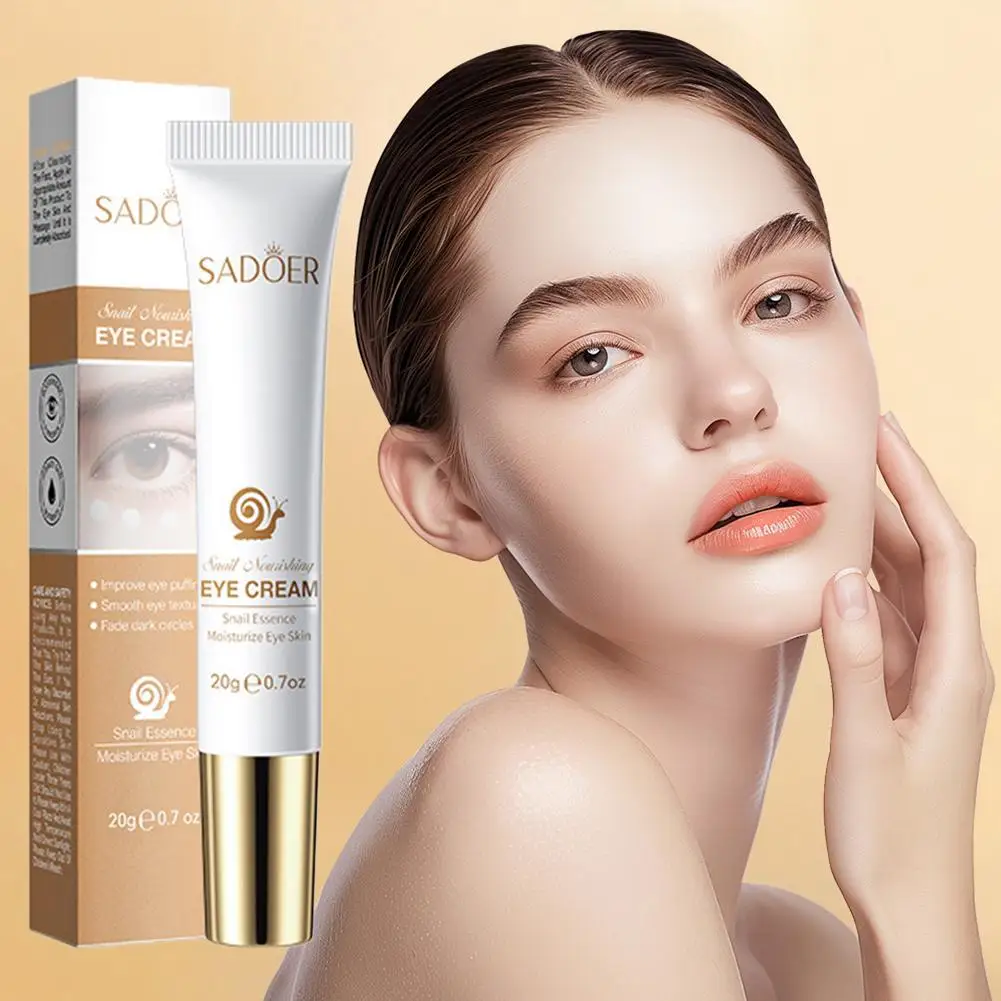 SADOER Instant Eye Cream For Anti Aging Dark Circles Bags Puffiness Great Under Eye Skin Face Tightening Eye Lift Treatment Care