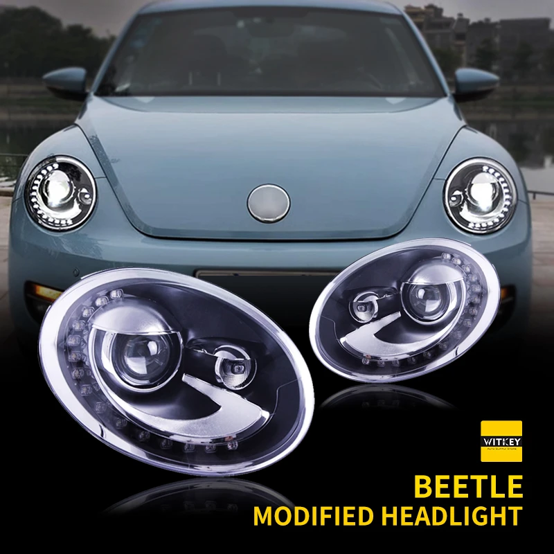 

Car Head Lamps for Volkswagen VW Beetle 2012-2021 LED DRL Day Running Light LED Lens Headlights Assembly Auto Accessories