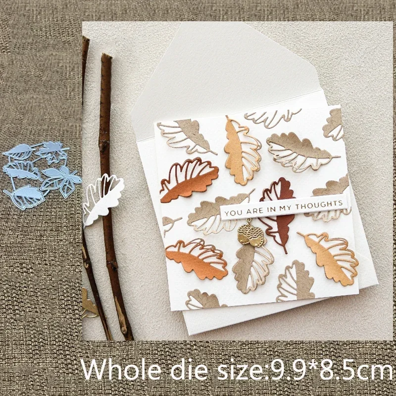 New Design Craft Metal stencil mold Cutting Die MAPLE LEAVES decoration scrapbook die cut Album Paper Card Craft Embossing