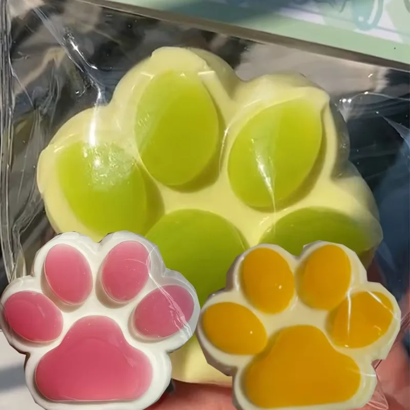 Cat Paw Mochi Taba Squishy Fidget Toy Cute Cat Paws Toys Slow Rebound Decompression Toy Reduce Stress Kids Toys Gifts ﻿