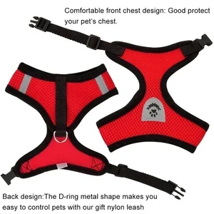 Adjustable Pet Harness Vest Set, walking dog traction rope, breathable mesh to small and medium cat collar. 12 Main Sales Colleira Cat - №6