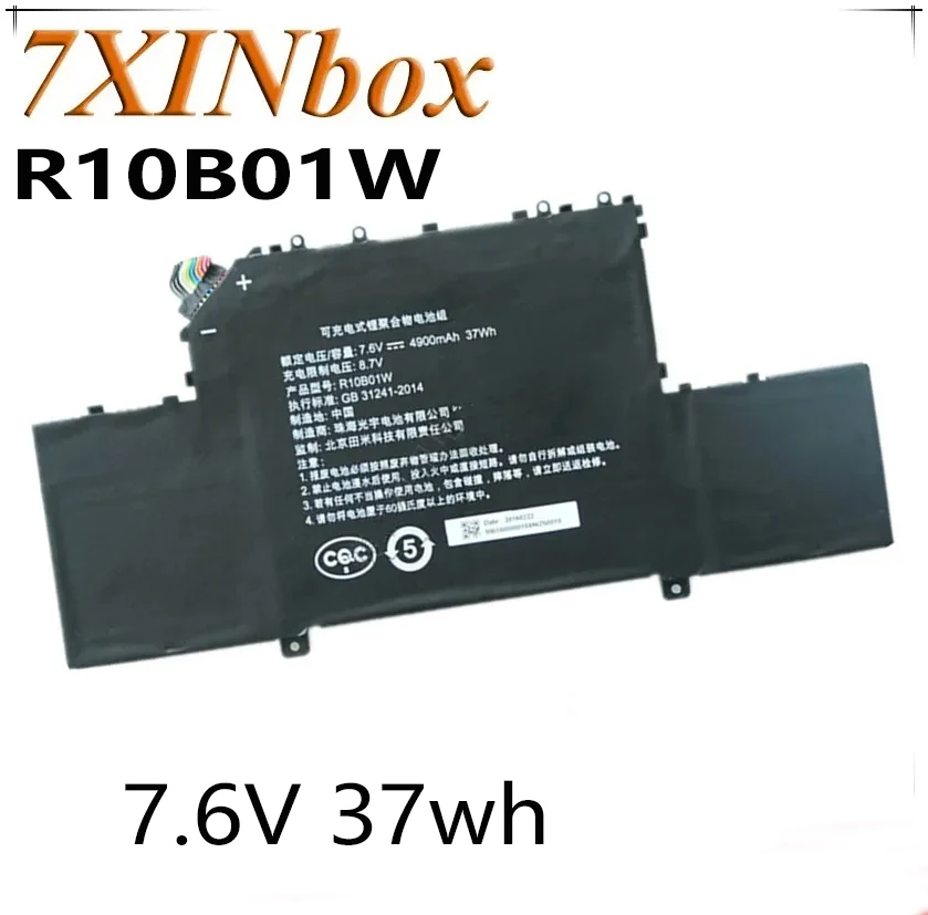

7XINbox 7.6V 37wh Original R10B01W Laptop Battery For Xiaomi ml Air 12.5/in R10B01W Tablet