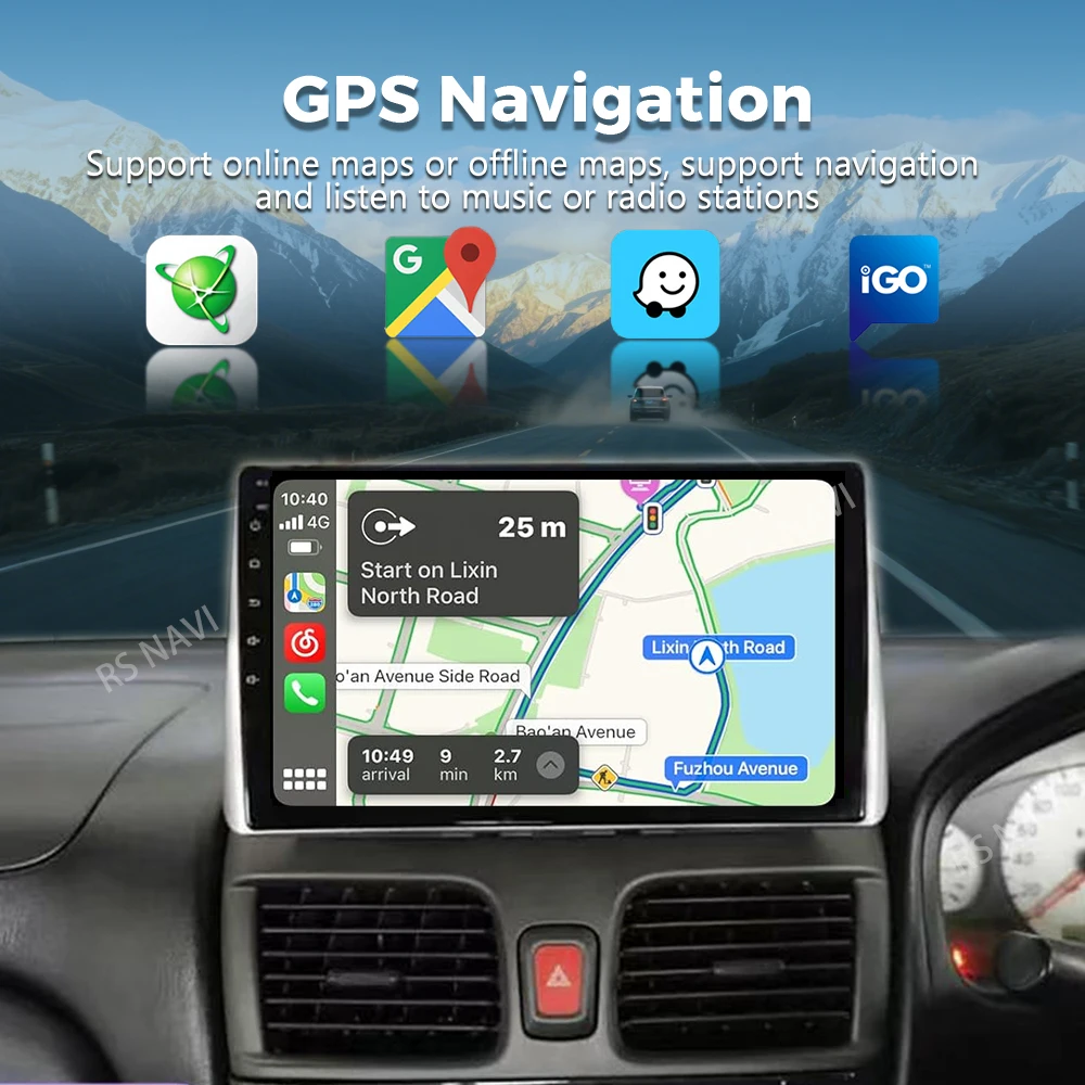 Android 16 For Nissan Sentra 5 B15 1999 - 2006 2K QLED Android Car Radio Multimedia Video Player GPS Stereo CarPlay 4G Head Unit
