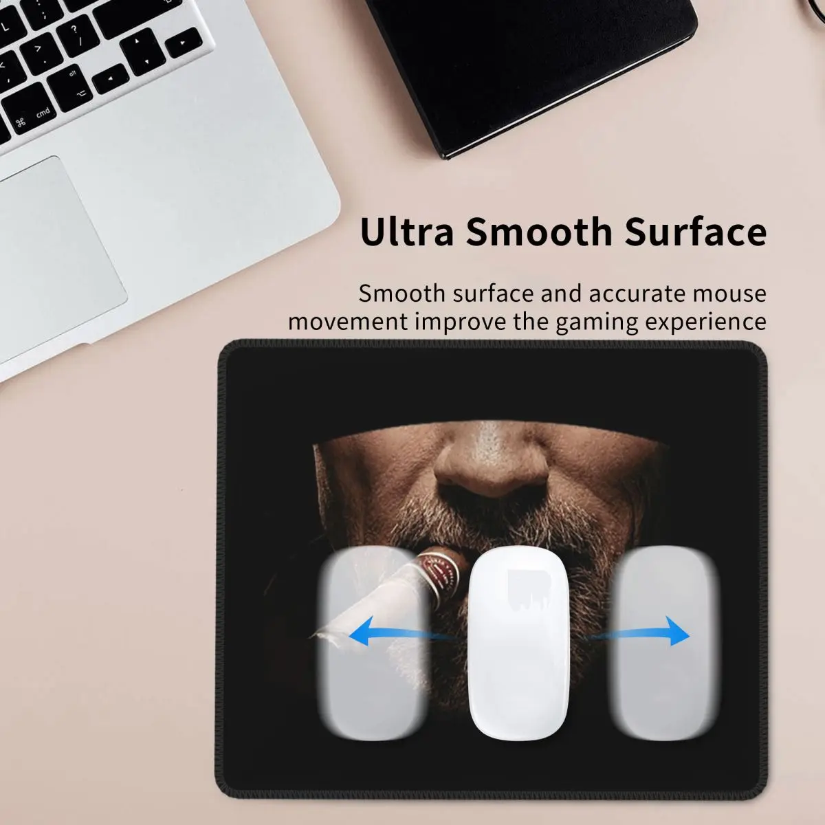 

Arnie CigarFace коврик для мыши компьютерная клавиатура коврик для мыши геймер ПК коврик для ноутбука офисные аксессуары настольные коврики