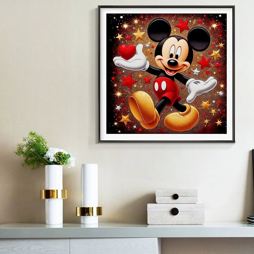 Disney Pittura Diamante 5D Animale Diamante Mosaico Cartone Animato Pieno Quadrato Topolino Ricamo Immagine Strass Decorazioni per la Casa