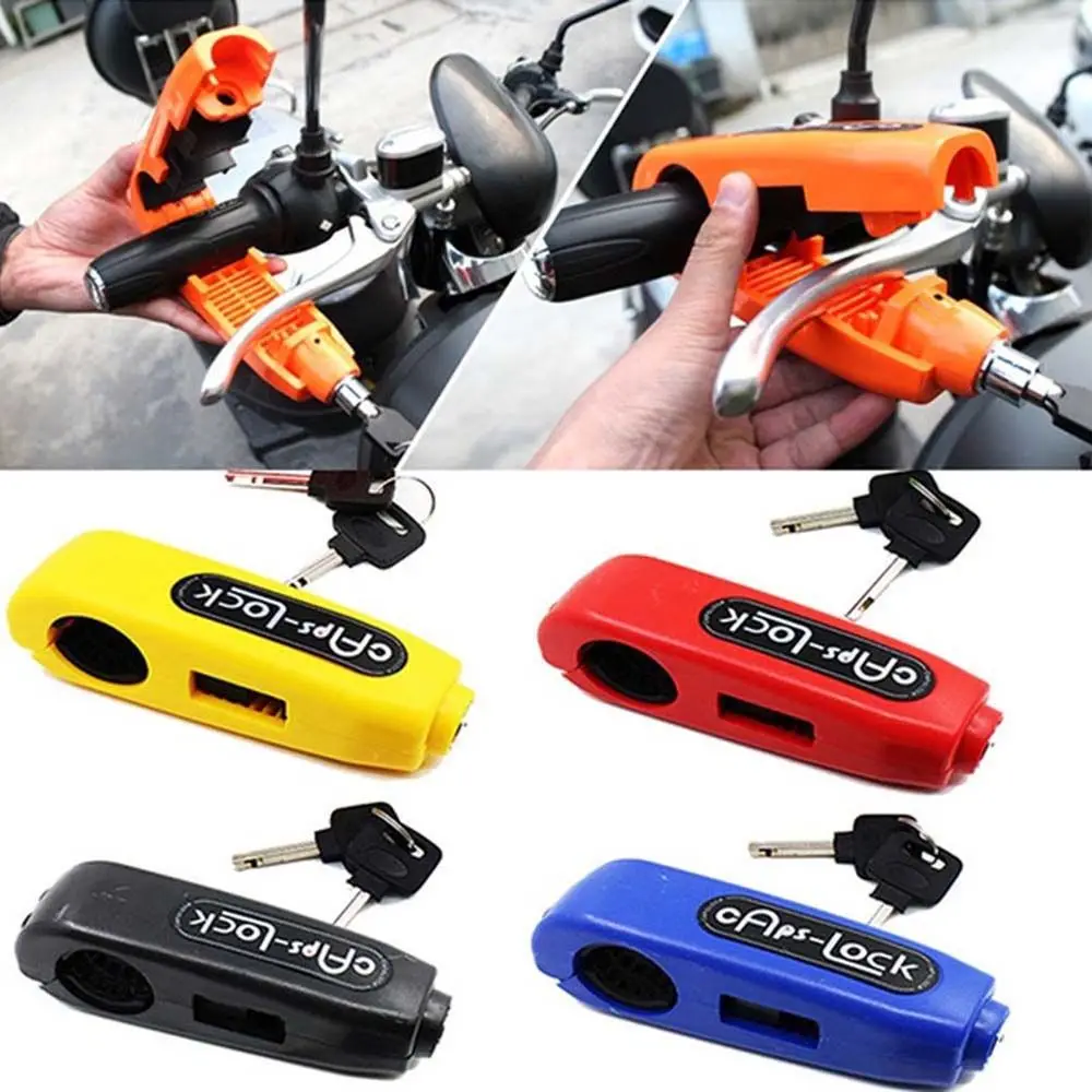 

Bicycle Brake Lock Anti Theft Anti-knock Motorcycle Handlebar Lock Front Brake Lever Locks Safety Lock Motorbike Grip Lock