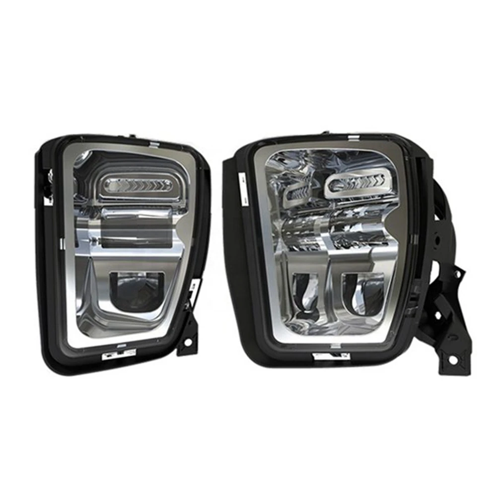 2PCS LED Fog Lights Lamps for Ram 1500 2013 2014 2015 2016 2017 Bumper Driving Fog Lamps Replacement, Silver