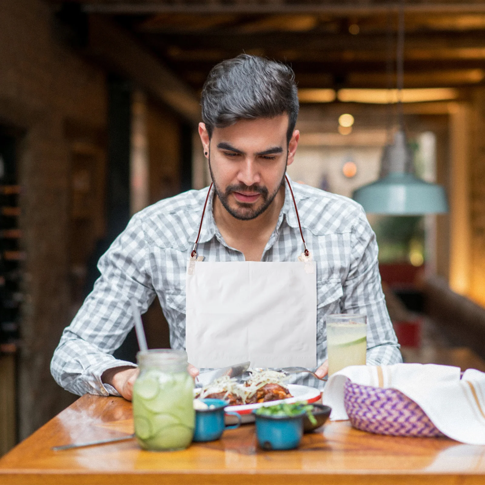 

10Pcs Adjustable Bib Holder Clips Premium Lightweight Napkin Clips for Home Dining Drawing Craft Projects Bib