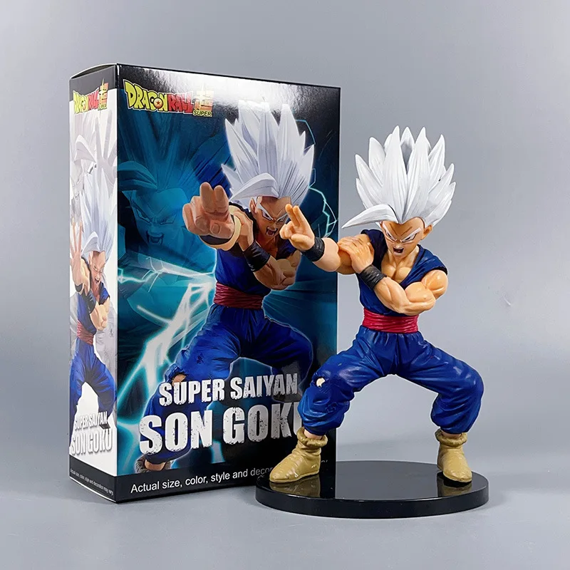 18-22cm Anime Dragon Ball Beast Figure White Hair Son Gohan Figurine Pvc Action Figures Collection Model Toys Children Gift