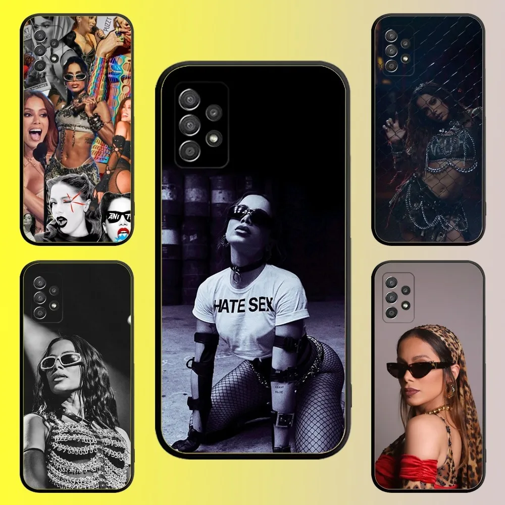 Singer Anitta Phone Case For Samsung Galaxy A13,A21s,A22,A31,A32,A52,A53,A71,A80,A91 Soft Black Shell